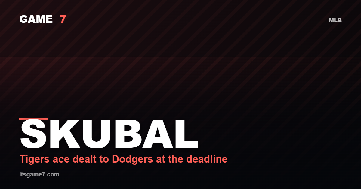 The Tigers Traded Tarik Skubal. His Own Words Explain Why.