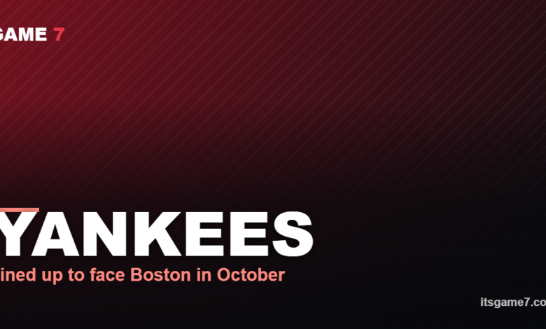 YANKEES Lined up to face Boston in October