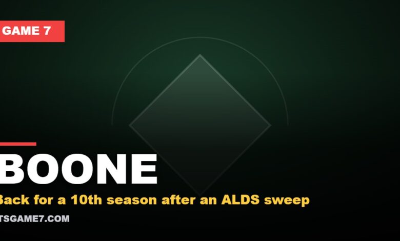 BOONE: Back for a 10th season after an ALDS sweep (Game 7)