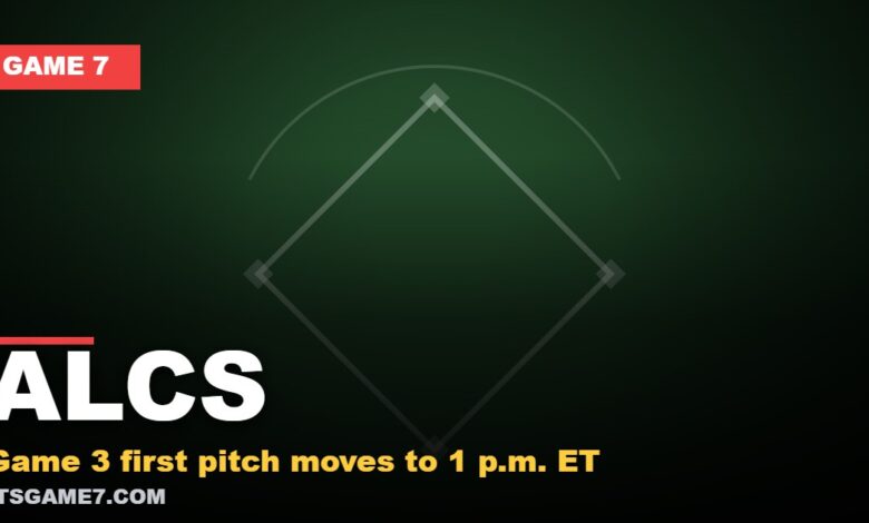 ALCS: Game 3 first pitch moves to 1 p.m. ET