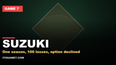 SUZUKI: One season, 100 losses, option declined