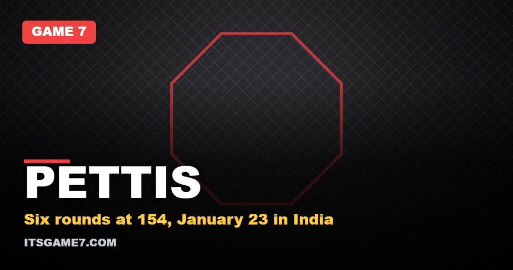 PETTIS. Six rounds at 154, January 23 in India