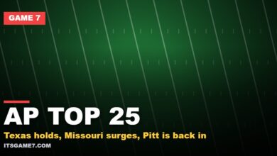 Ap top 25: Texas holds, Missouri surges, Pitt is back in | Game 7