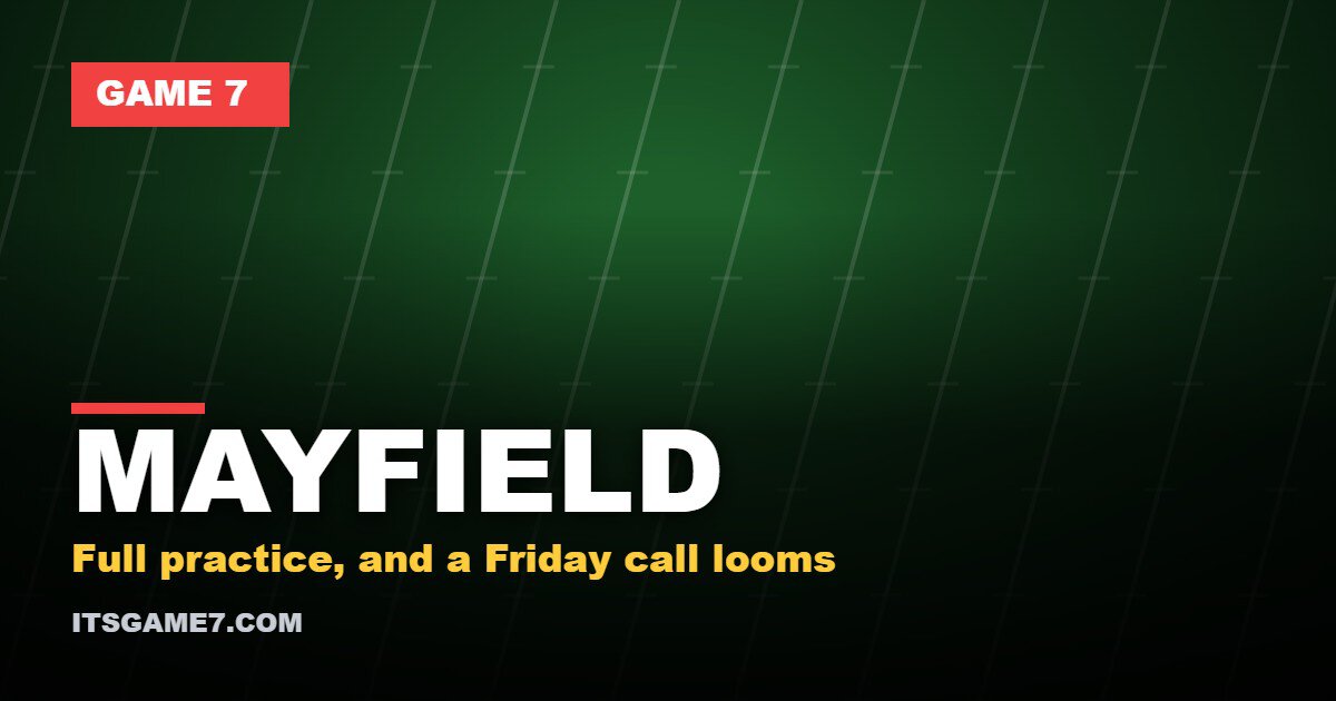 Baker Mayfield Practiced in Full on Wednesday: What the Buccaneers Friday Decision Means for Jalon Daniels