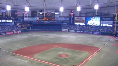 Tropicana Field, home of the Tampa Bay Rays