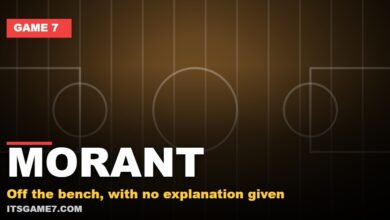MORANT: Off the bench, with no explanation given