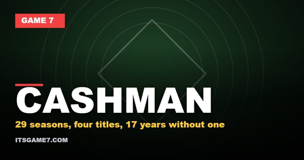 Cashman graphic: 29 seasons, four titles, 17 years without one