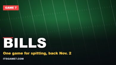 Bills graphic: One game for spitting, back Nov. 2