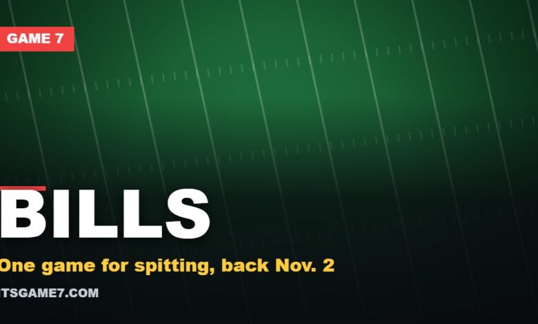 Bills graphic: One game for spitting, back Nov. 2
