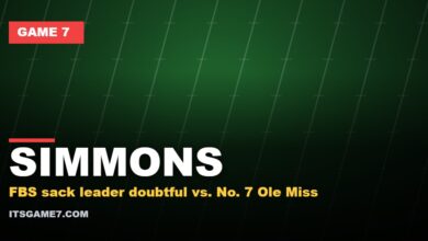 SIMMONS: FBS sack leader doubtful vs. No. 7 Ole Miss