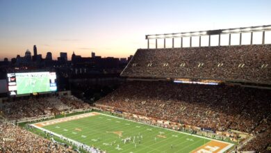 Darrell K Royal–Texas Memorial Stadium, home of the Texas Longhorns football team