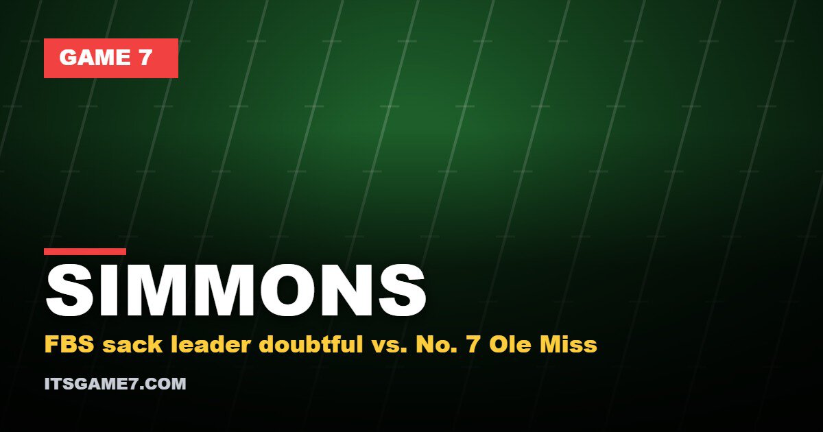 Colin Simmons Is Doubtful Against Ole Miss With a High Ankle Sprain: What It Means for Texas