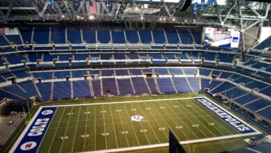 Lucas Oil Stadium, home of the Indianapolis Colts