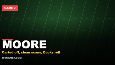 Game 7 graphic: Dante Moore concussed as Oregon beats USC