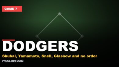 DODGERS - Skubal, Yamamoto, Snell, Glasnow and no order