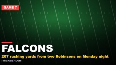 Falcons: 207 rushing yards from two Robinsons on Monday night | Game 7
