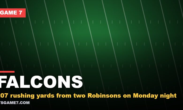 Falcons: 207 rushing yards from two Robinsons on Monday night | Game 7