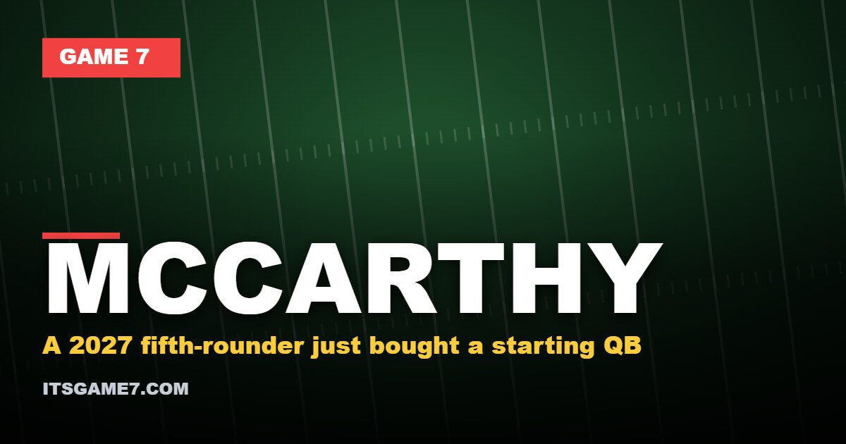 The Giants Gave Up a Fifth-Round Pick for J.J. McCarthy. He Is Starting Sunday in Houston.