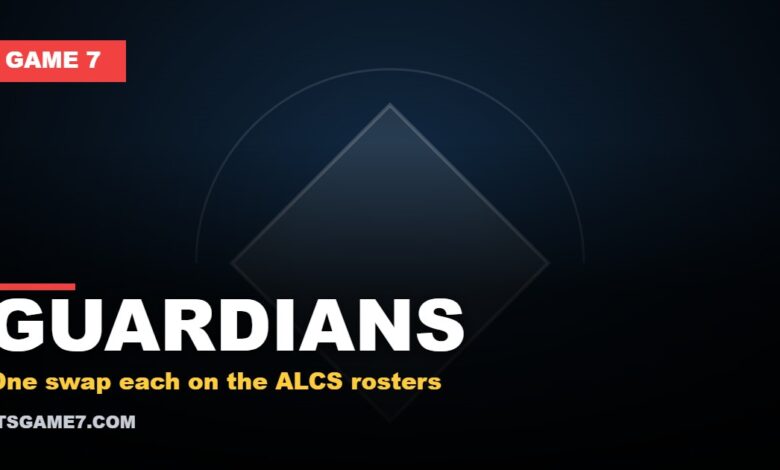 GUARDIANS - One swap each on the ALCS rosters