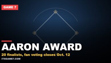 Aaron award: 20 finalists, fan voting closes Oct. 12 | Game 7