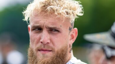 Jake Paul, the professional boxer, photographed outdoors