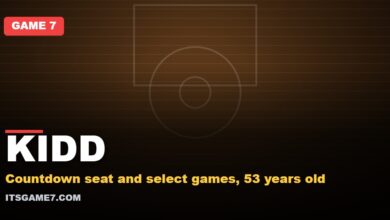 KIDD. Countdown seat and select games, 53 years old
