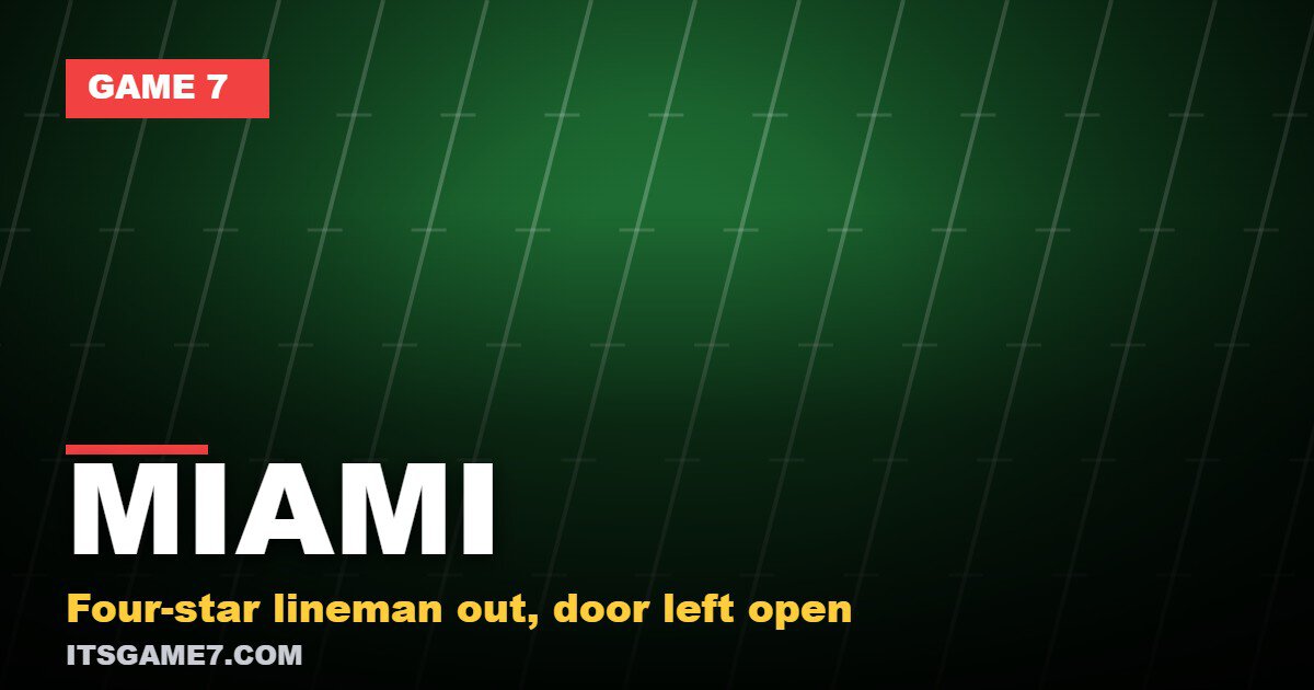 Jatori Williams Decommitted From Miami Four Days Before Florida State. What It Actually Costs the Hurricanes.