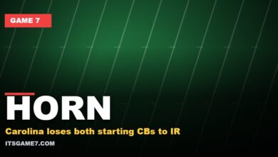 HORN - Carolina loses both starting CBs to IR