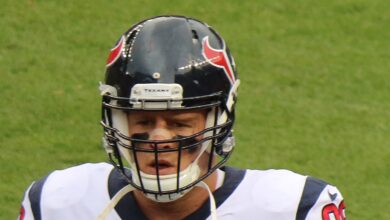 J.J. Watt during his playing career with the Houston Texans
