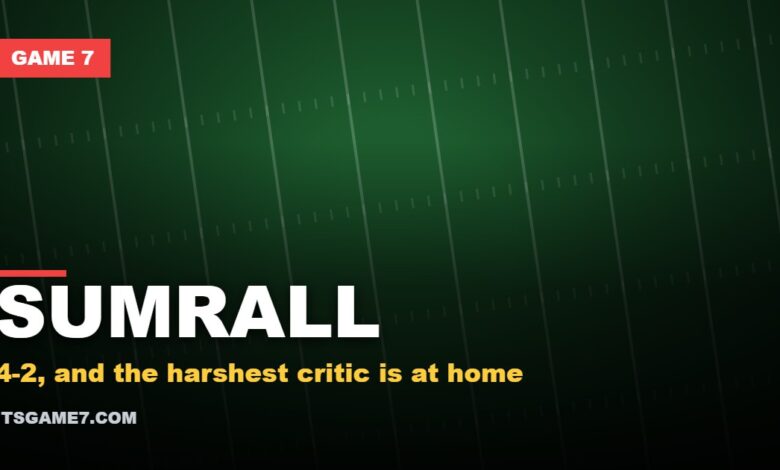 Game 7 graphic on Jon Sumrall sharing his son's text after Florida's loss