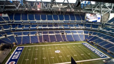 Lucas Oil Stadium, home of the Indianapolis Colts