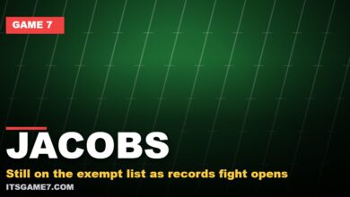 JACOBS: Still on the exempt list as records fight opens