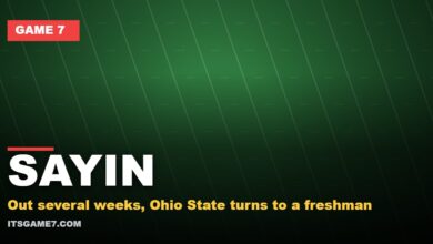 Sayin Game 7 featured graphic: Out several weeks, Ohio State turns to a freshman