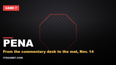Game 7 graphic on Julianna Pena's freestyle wrestling debut