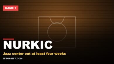 NURKIC. Jazz center out at least four weeks