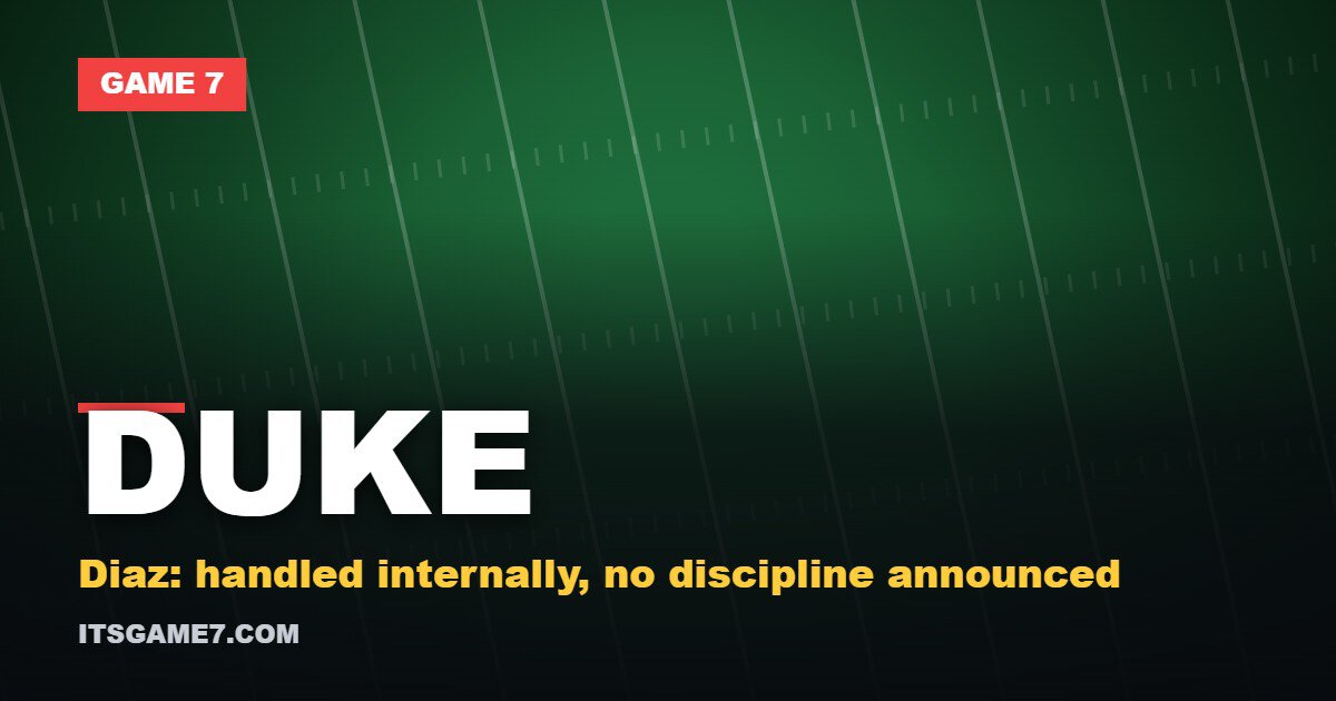 Kimari Robinson Apologizes for Swatting Away a Duke Trainer: What Manny Diaz Said on Monday