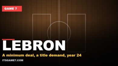 LEBRON - A minimum deal, a title demand, year 24