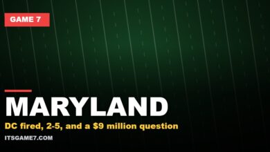 MARYLAND: DC fired, 2-5, and a $9 million question (Game 7)