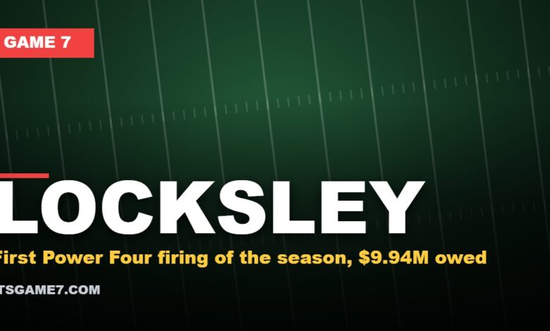 Locksley graphic: First Power Four firing of the season, $9.94M owed
