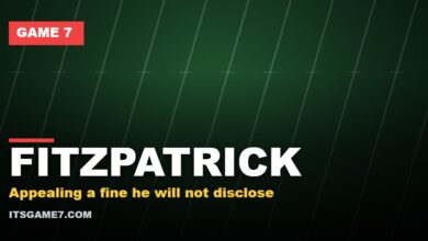 FITZPATRICK - Appealing a fine he will not disclose