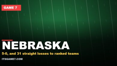 NEBRASKA: 5-0, and 31 straight losses to ranked teams