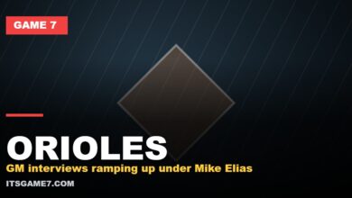 Game 7 graphic: the Orioles are interviewing general manager candidates