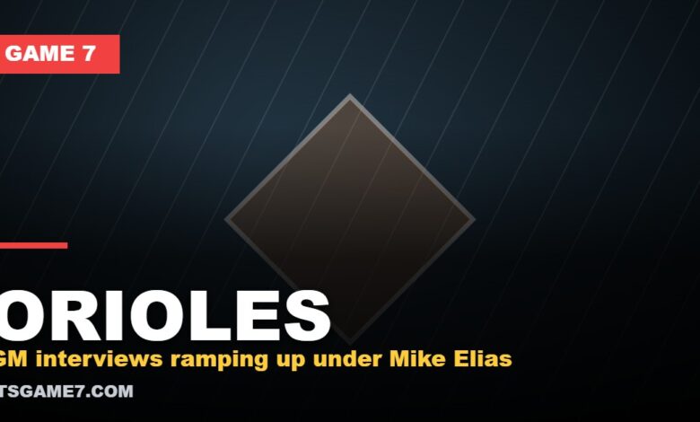 Game 7 graphic: the Orioles are interviewing general manager candidates