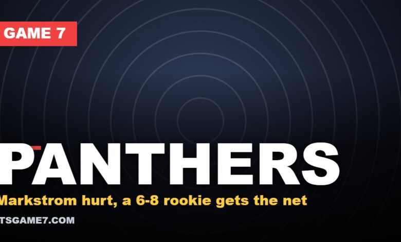 Panthers graphic: Markstrom hurt, a 6-8 rookie gets the net