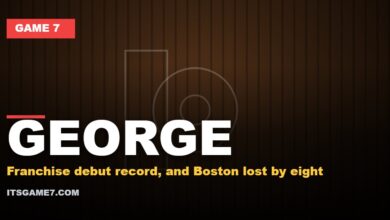 George graphic: Franchise debut record, and Boston lost by eight