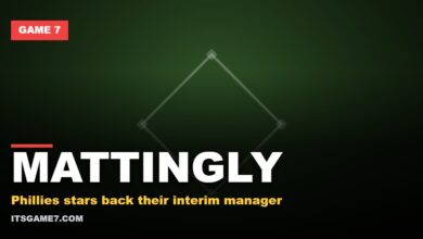 MATTINGLY. Phillies stars back their interim manager