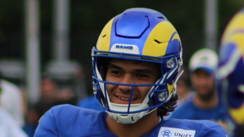 Puka Nacua of the Los Angeles Rams