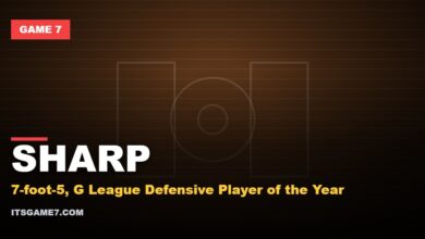 Game 7 graphic on the Raptors signing 7-foot-5 center Jamarion Sharp