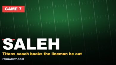 Saleh graphic: Titans coach backs the lineman he cut