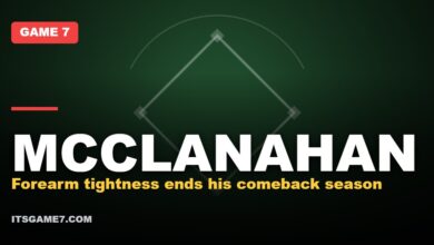 MCCLANAHAN: Forearm tightness ends his comeback season